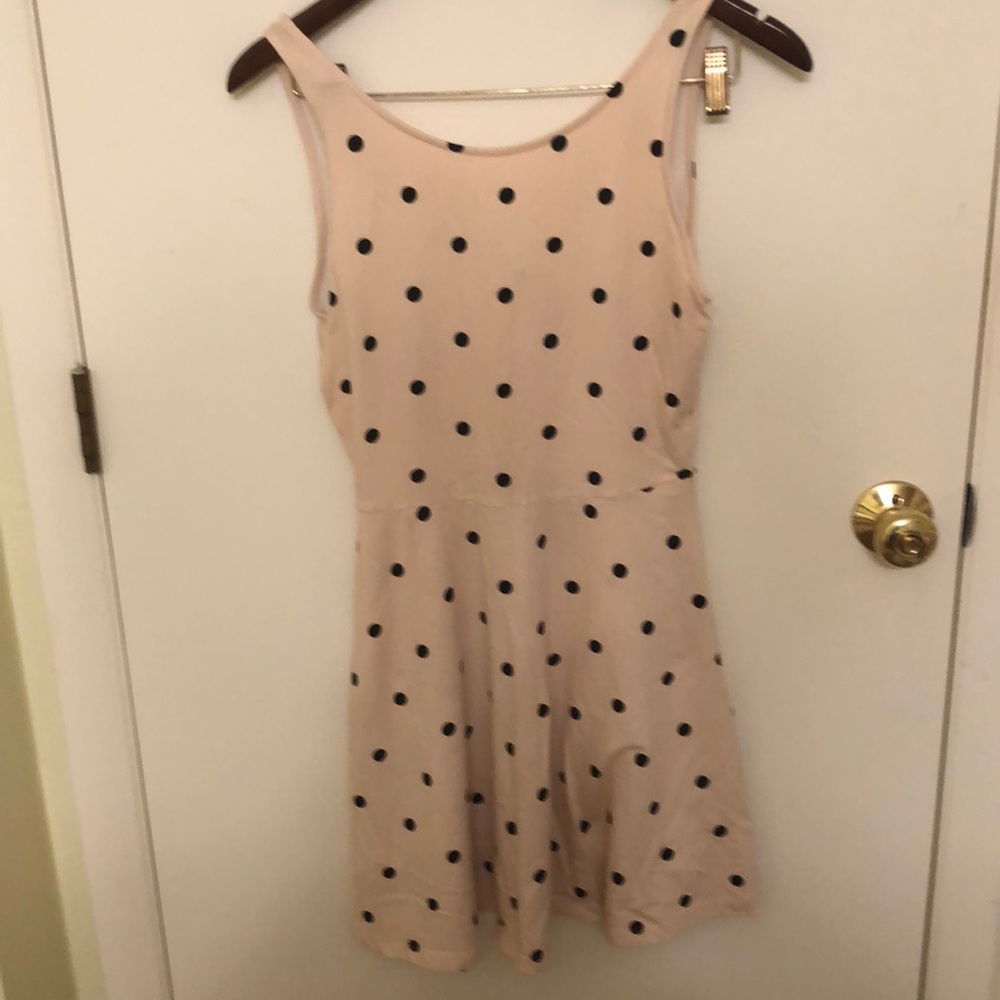 Pink and black Polka Dot dress